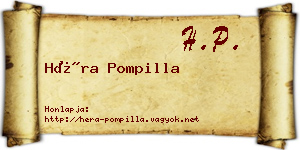 Héra Pompilla névjegykártya